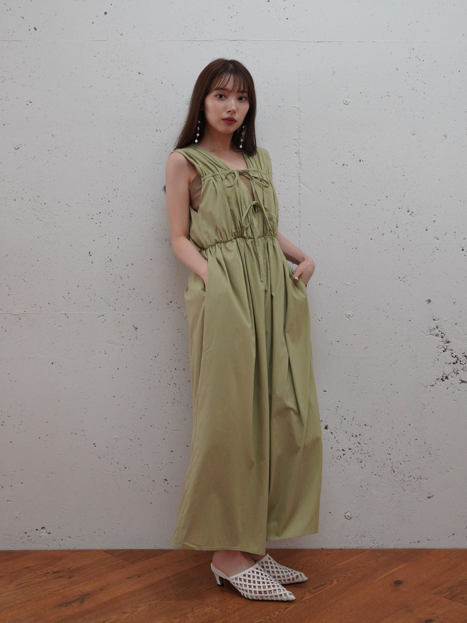 Ribbon Gather All-in-one≪洗濯機で洗える≫