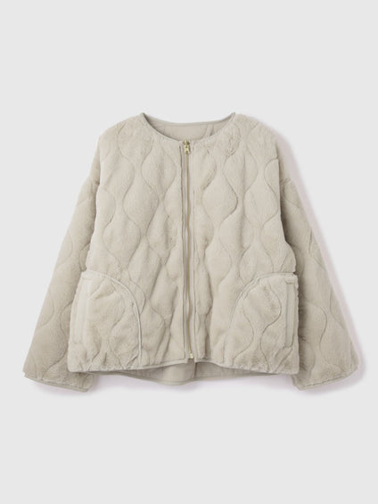 ひょうたんキルトリバーシブルZIPジャケット