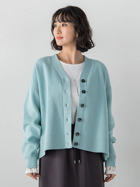 【大きいサイズ/WEB限定カラーあり】スポンディッシュニットカーディガン