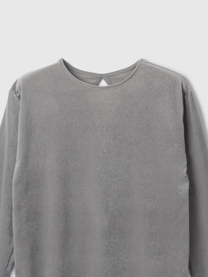 シアーベロアロングスリーブカットソー【日本製】