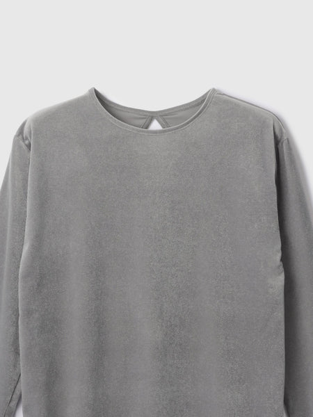 シアーベロアロングスリーブカットソー【日本製】