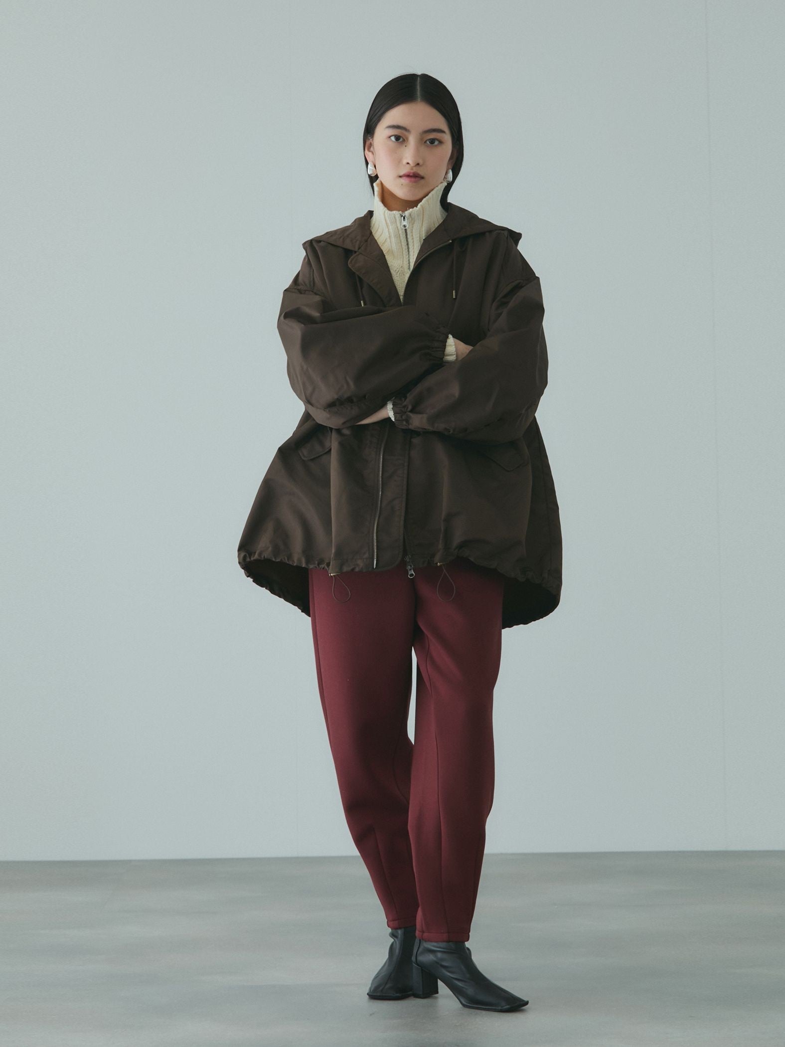 スポンディッシュバレルレッグパンツ≪手洗い可能≫