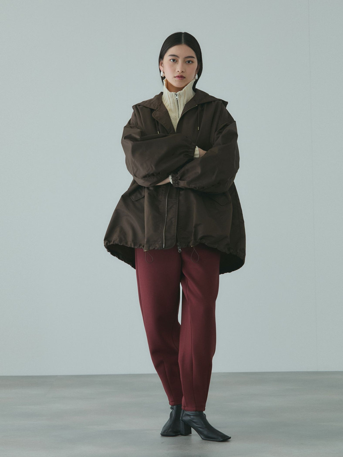スポンディッシュバレルレッグパンツ≪手洗い可能≫