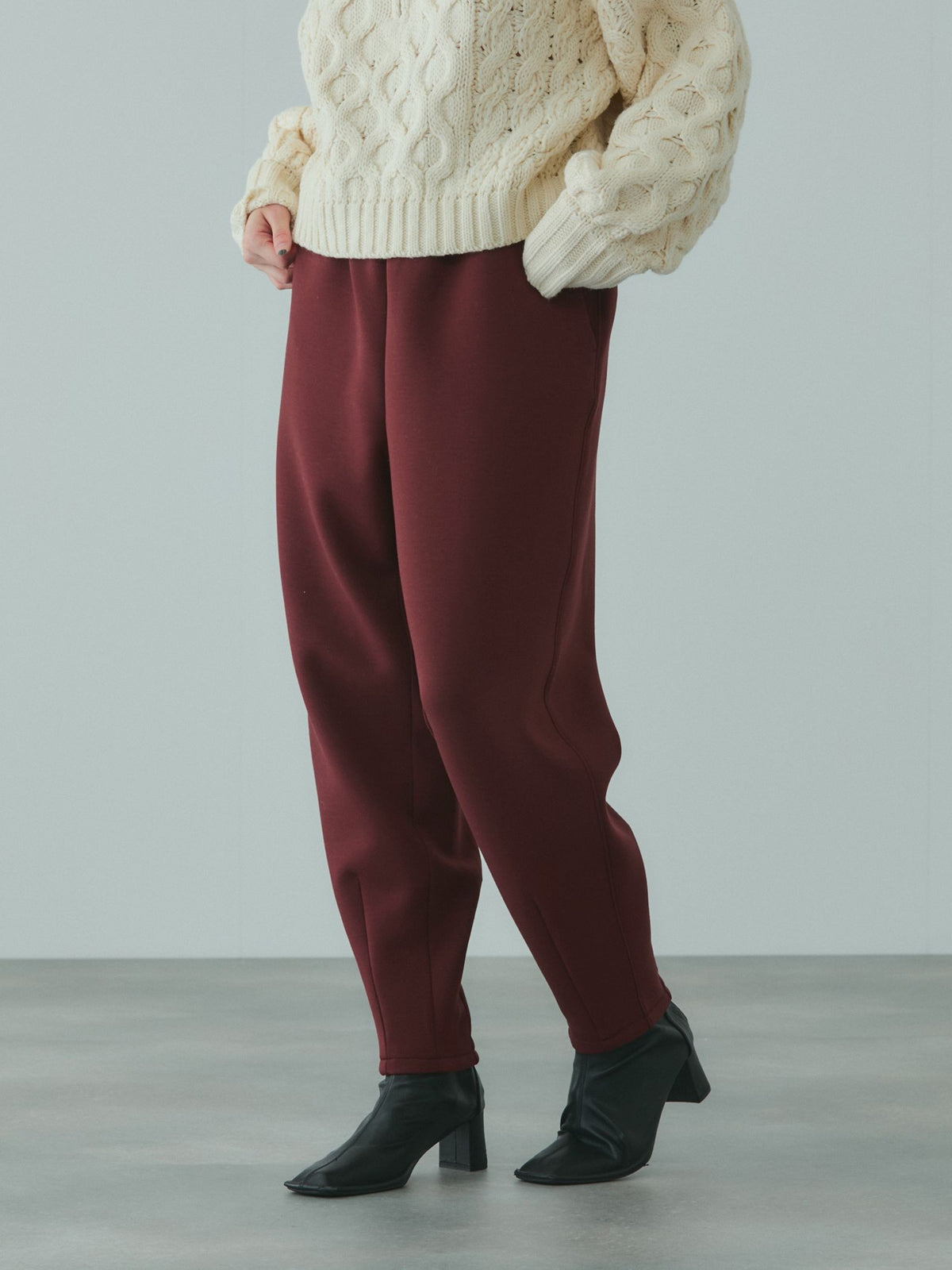スポンディッシュバレルレッグパンツ≪手洗い可能≫