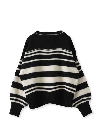 【WEB限定】”ふんわり着心地”ランダムボーダーニット