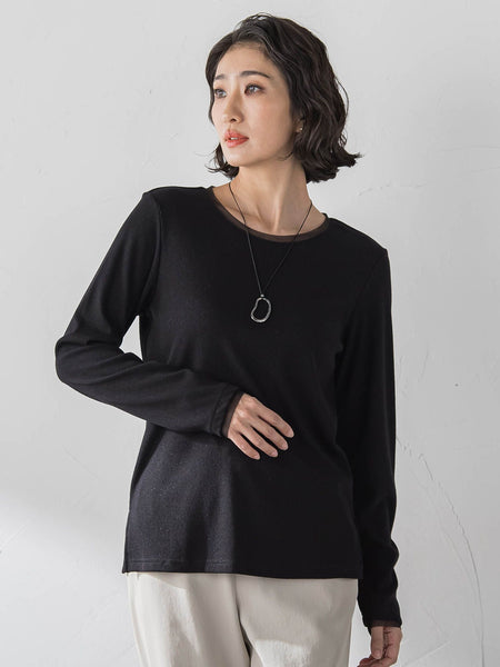 ラメテレコカットソー