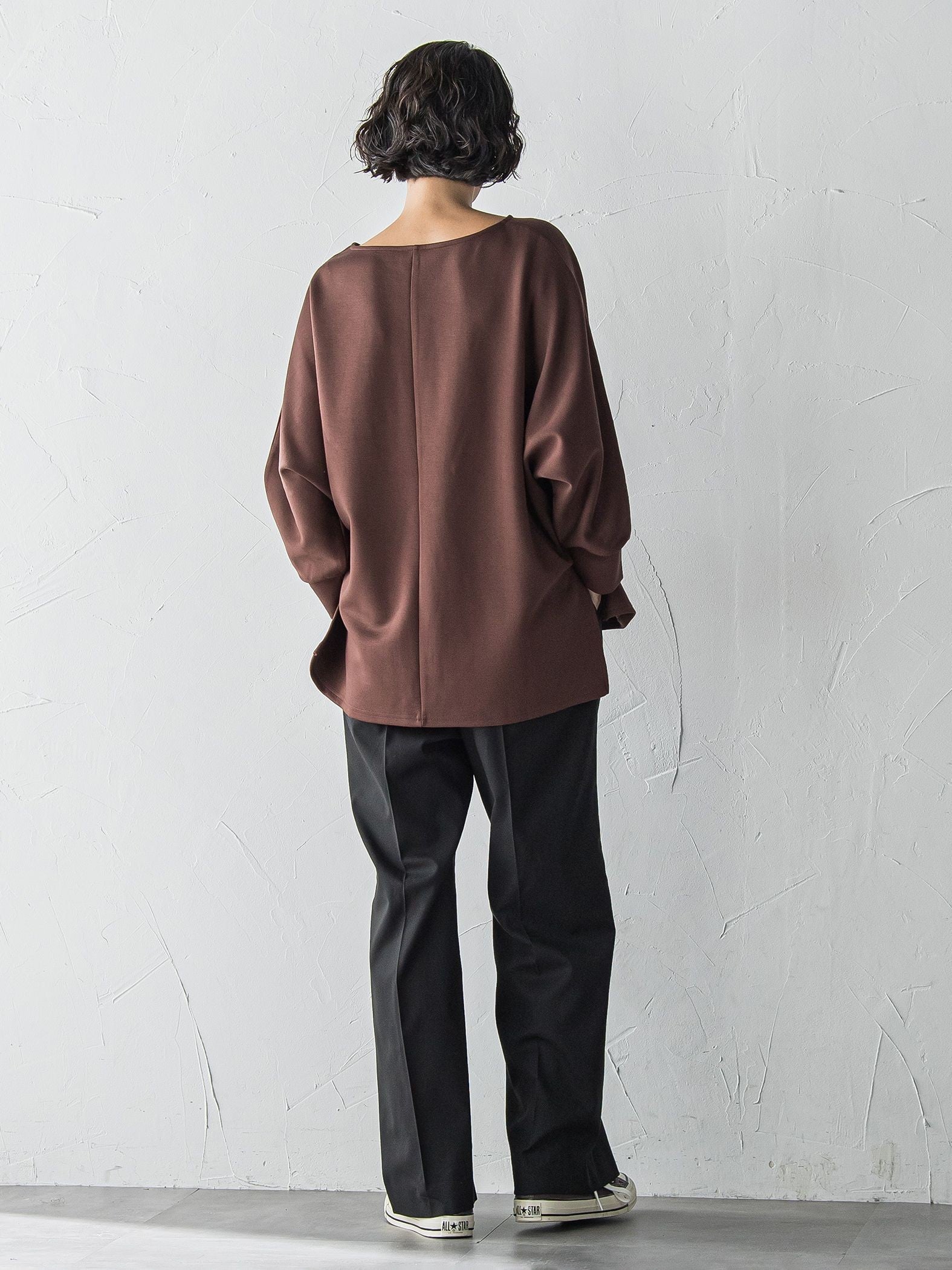 【WEB限定】”もっちり素材”ダンボールドルマンプルオーバー≪手洗い可能≫