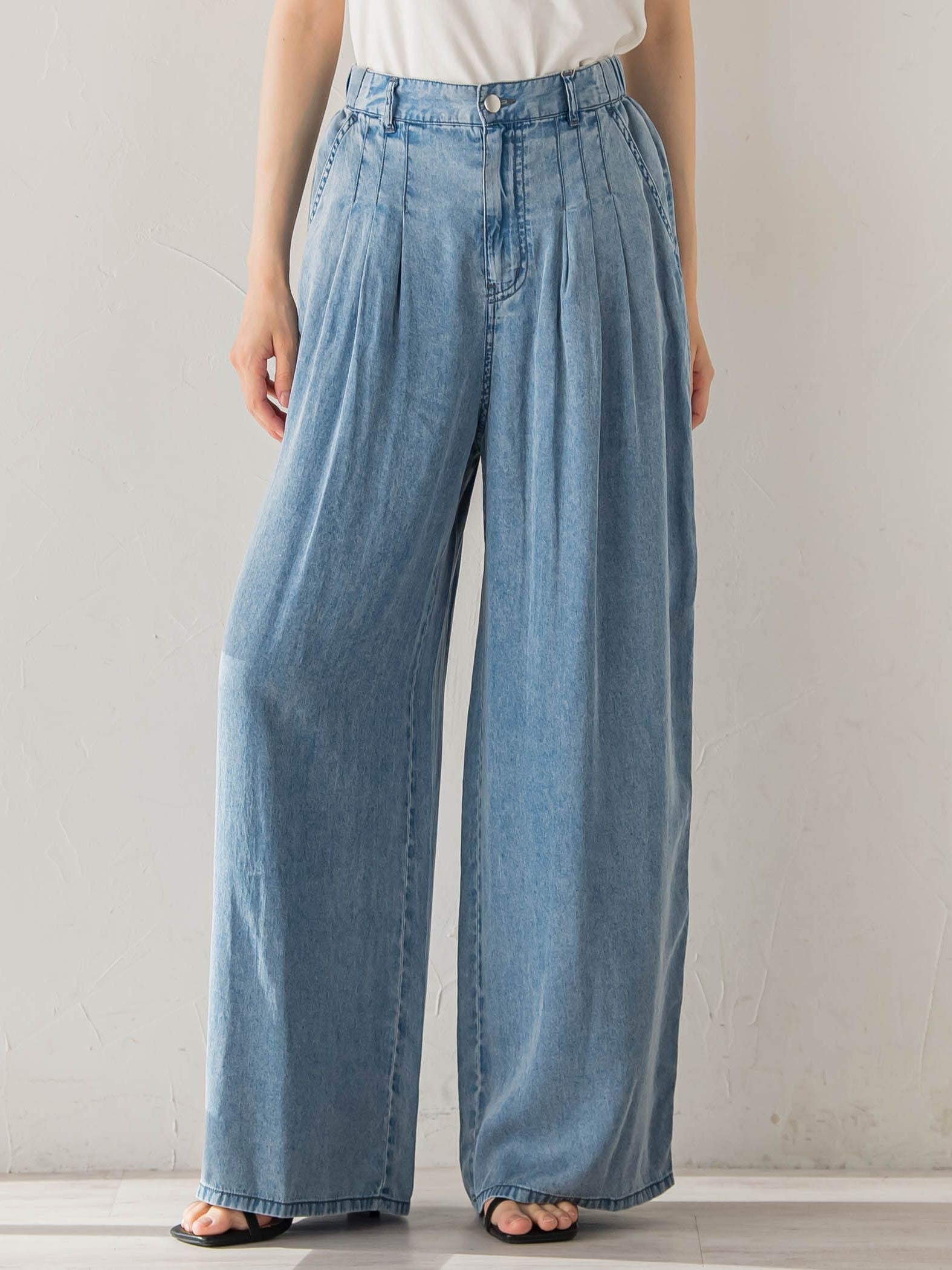Air DENIM ワイドパンツ