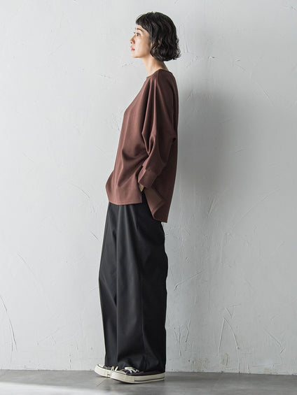 【WEB限定】”もっちり素材”ダンボールドルマンプルオーバー≪手洗い可能≫