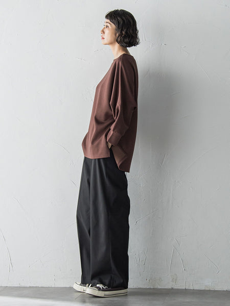 【WEB限定】”もっちり素材”ダンボールドルマンプルオーバー≪手洗い可能≫