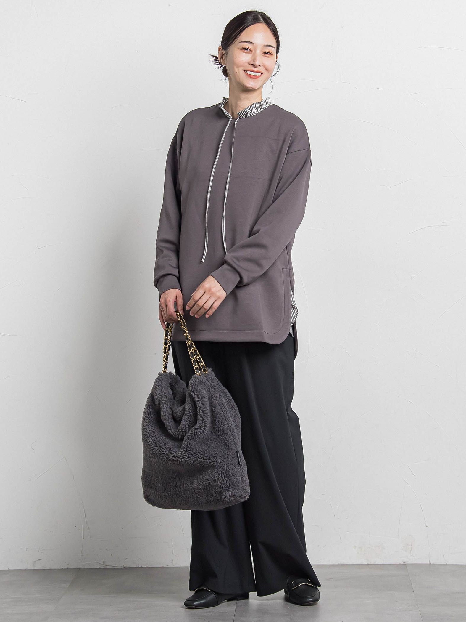 【WEB限定】【VIOLAd'ORO】エコムートン チェーンショルダートートM ELMO / V-8680