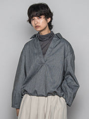 【楽・美・軽】スキッパーブラウス≪手洗い可能≫