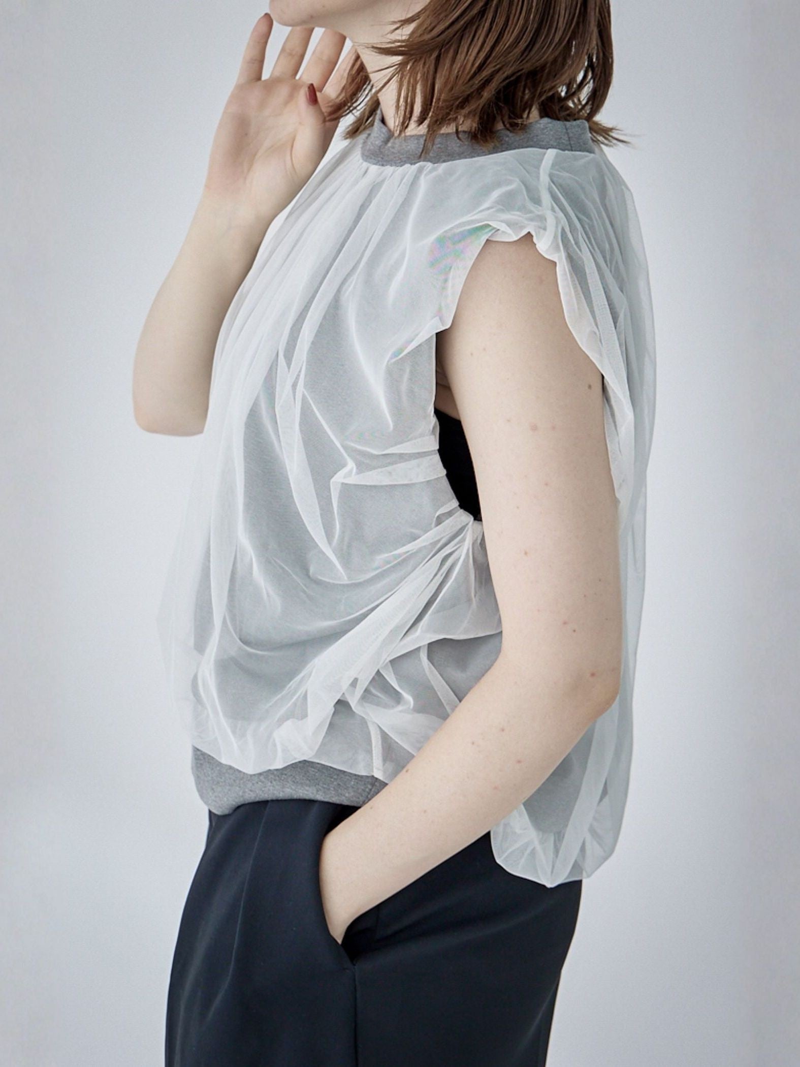 Chulle gather tops 【日本製】≪手洗い可能≫