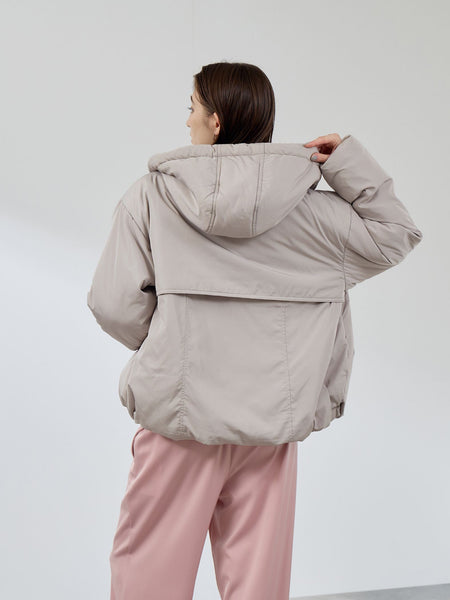 ワークフードピュアダウンジャケット