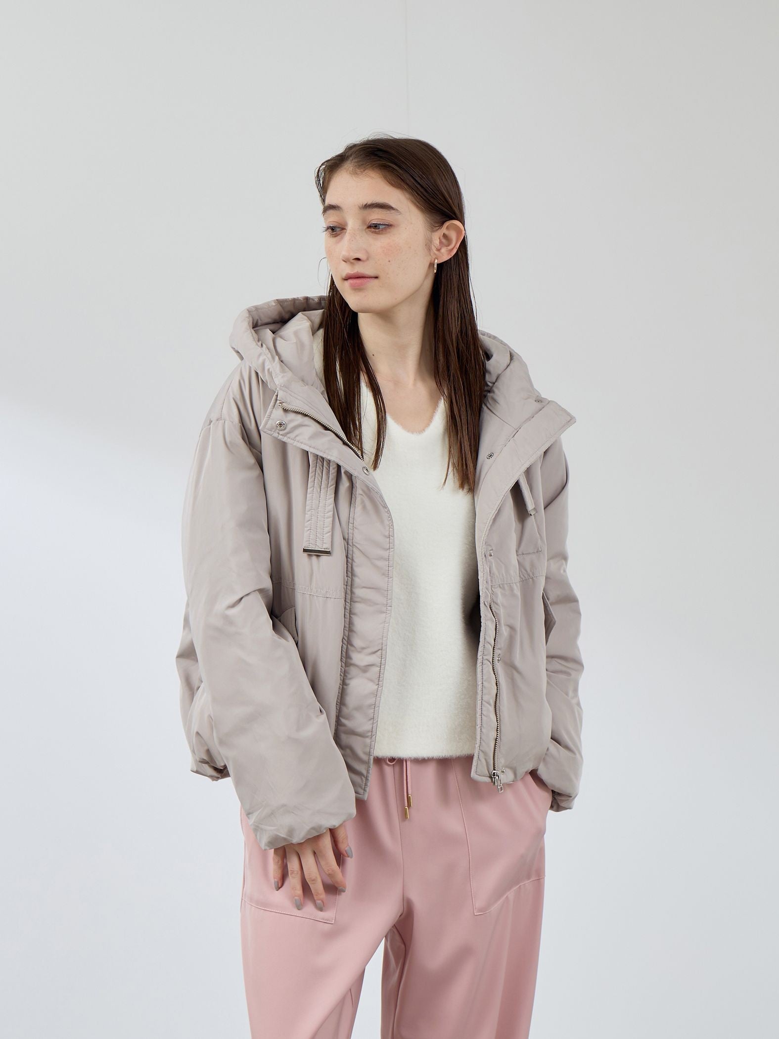 ワークフードピュアダウンジャケット