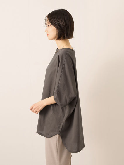 《予約》【機能するミニマル服】ポンチョTシャツ 《UVカット》