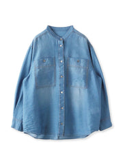 シアーデニムシャツ