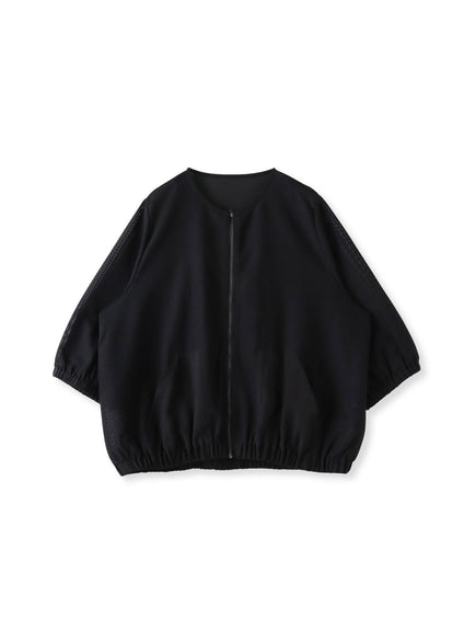 メッシュベイカーブルゾン