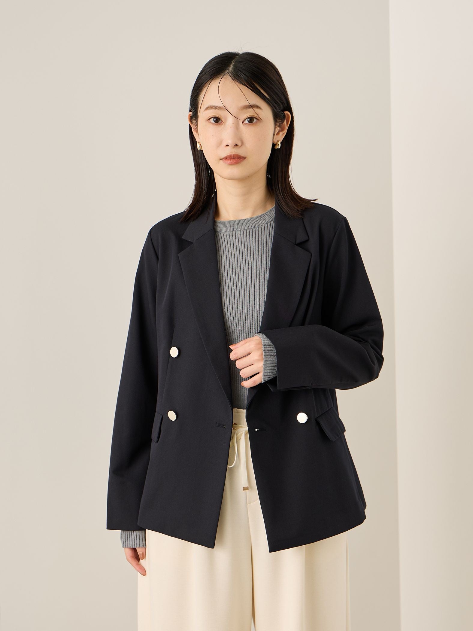 サイロスパンツイルテーラードジャケット≪手洗い可能≫