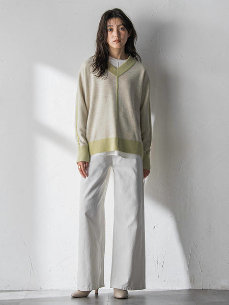 【新色追加】今日の気分で着回せるリバーシブルニット≪手洗い可能≫