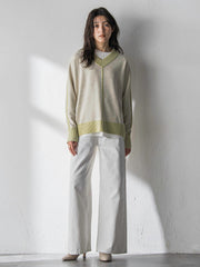 【新色追加】今日の気分で着回せるリバーシブルニット≪手洗い可能≫