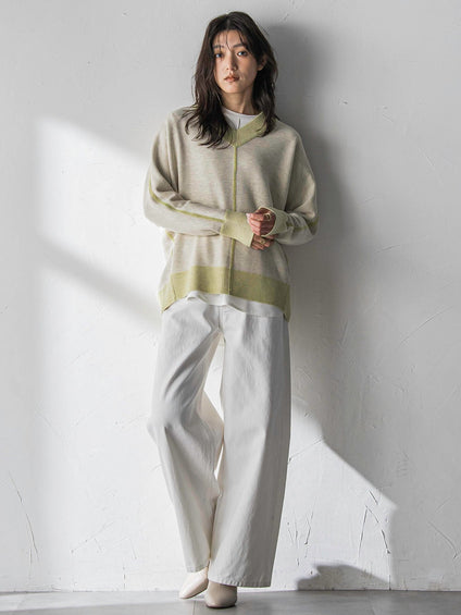 【新色追加】今日の気分で着回せるリバーシブルニット≪手洗い可能≫