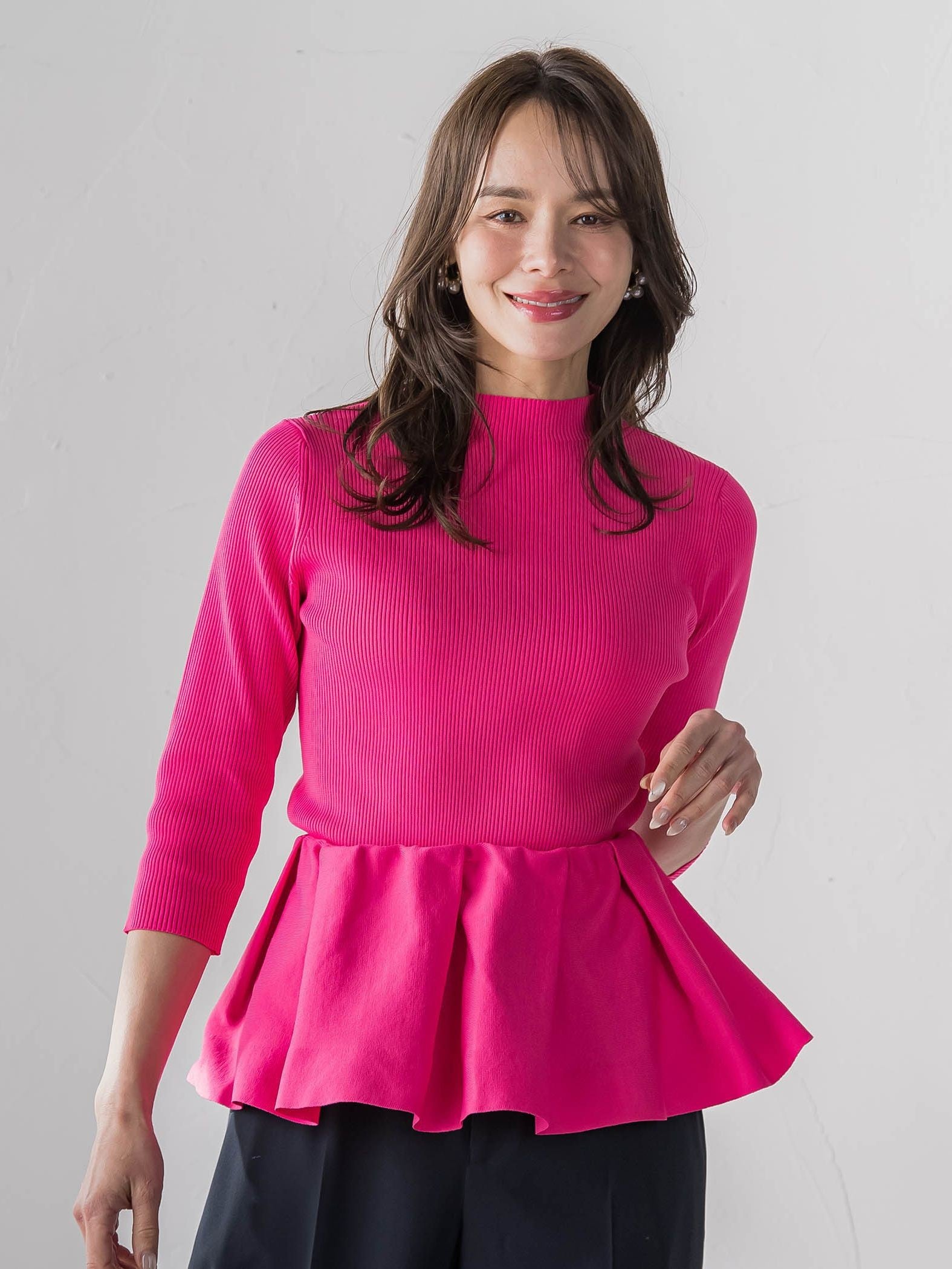 ケープ付き5wayニット