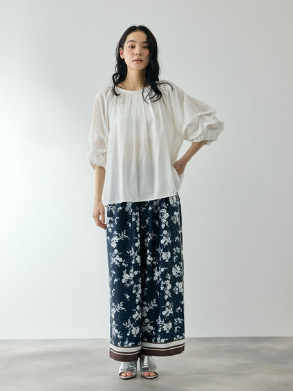 ホイップタックスリーブブラウス