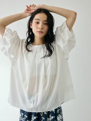 ホイップタックスリーブブラウス