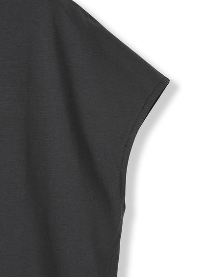 レースたたき付けプリントTシャツ