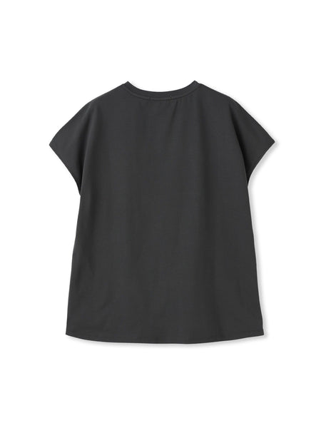 レースたたき付けプリントTシャツ