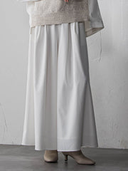 シャンブレーイージーキュロットパンツ≪手洗い可能≫