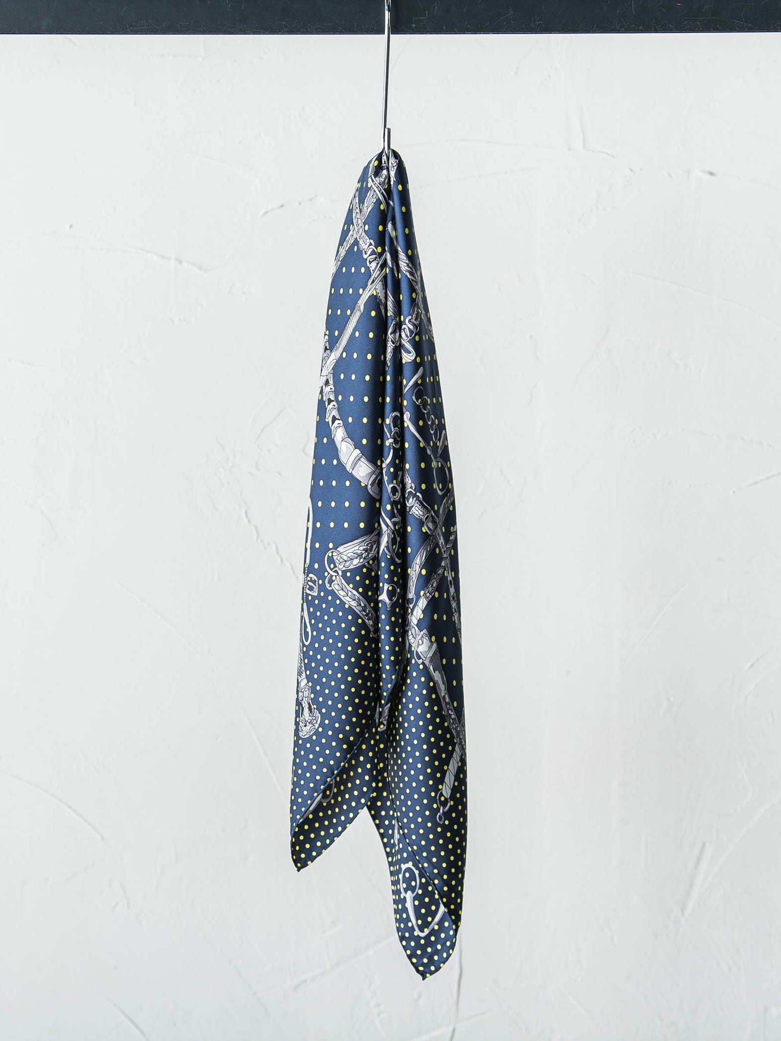 【WEB限定】【manipuri】＜シルクスカーフ88＞ ドットビット