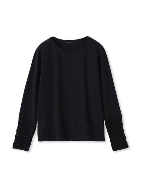 袖レースインナーカットソー