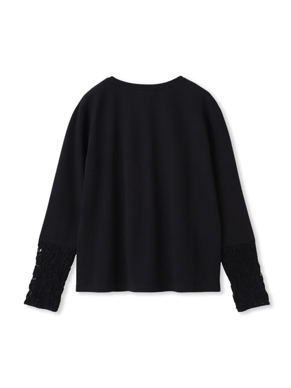 袖レースインナーカットソー