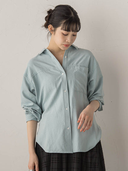 【WEB限定】E/Nピーチシャツ≪手洗い可能≫