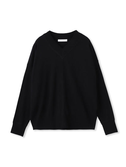 シルクカシミヤVネックコクーンニットプルオーバー≪手洗い可能≫