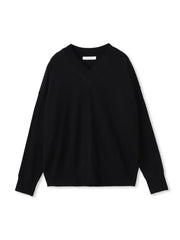 シルクカシミヤVネックコクーンニットプルオーバー≪手洗い可能≫