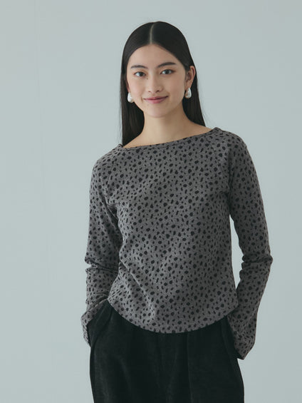 アニマルソウガラボートネックプルオーバー≪手洗い可能≫