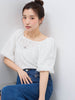 【SHIORI IRIE コラボ】2WAYオフショルレースブラウス≪手洗い可能≫