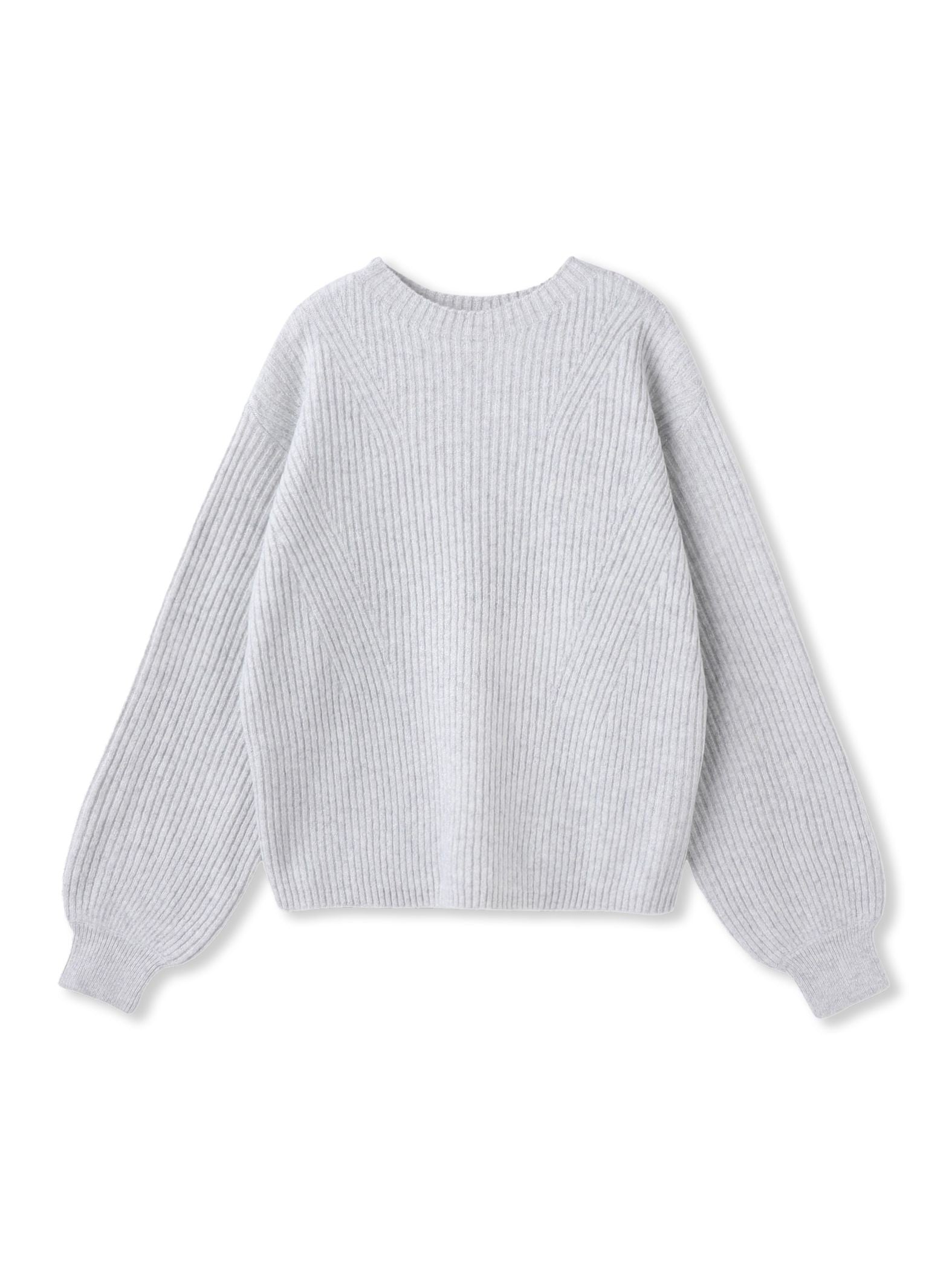 【WEB限定カラーあり】ラメボトルネックプルオーバー≪手洗い可能≫