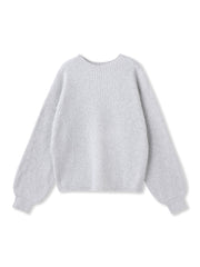 【WEB限定カラーあり】ラメボトルネックプルオーバー≪手洗い可能≫