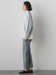 【WEB限定】”ふんわり配色の”もっちりハイネックニット