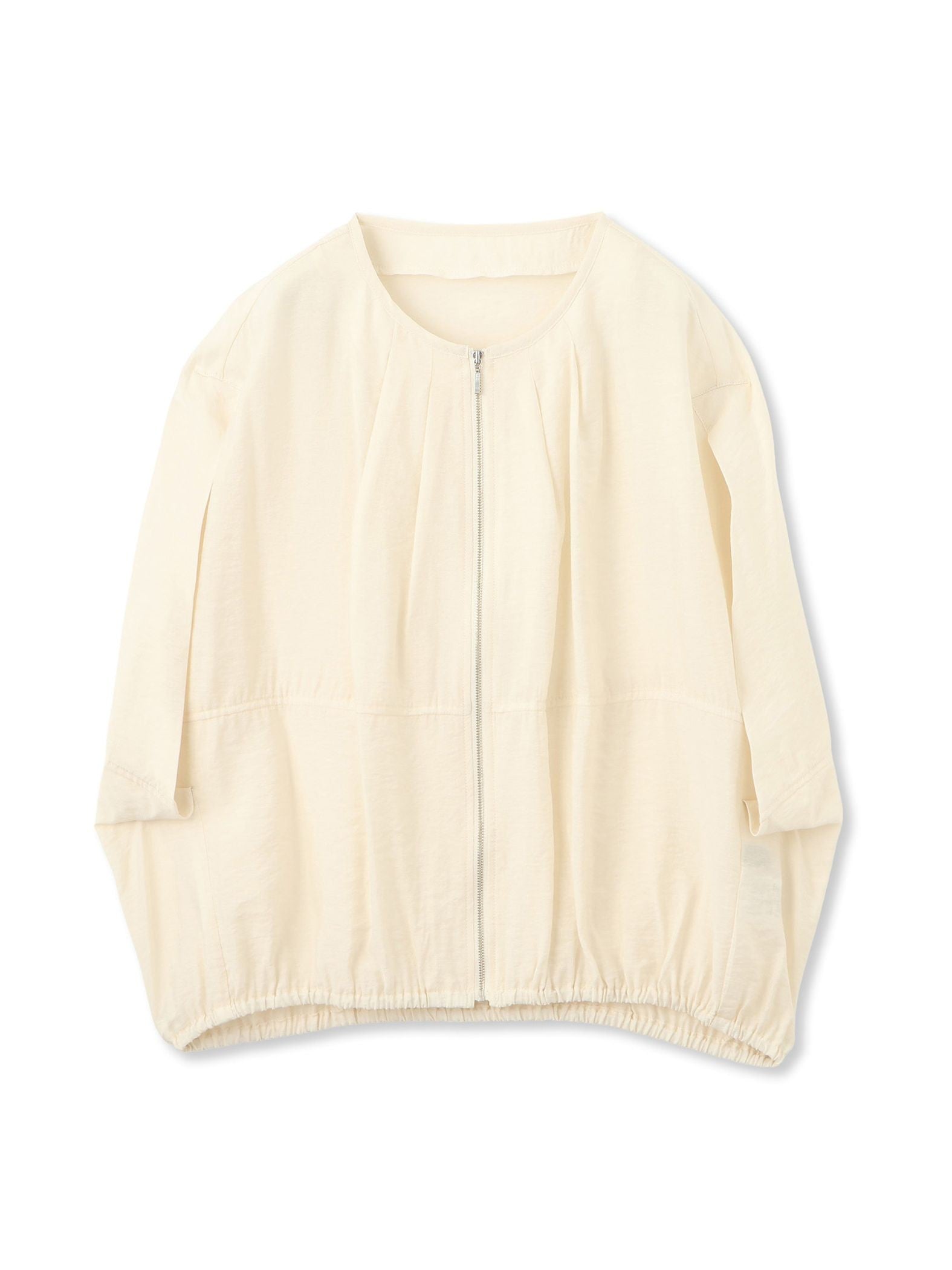 【WEB限定】スリットスリーブノーカラーブルゾン≪手洗い可能≫