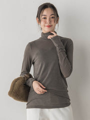 カシミヤシルクシアーラメカットソー≪手洗い可能≫