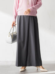 ソフィーツイルストレッチワイドパンツ ≪洗える≫