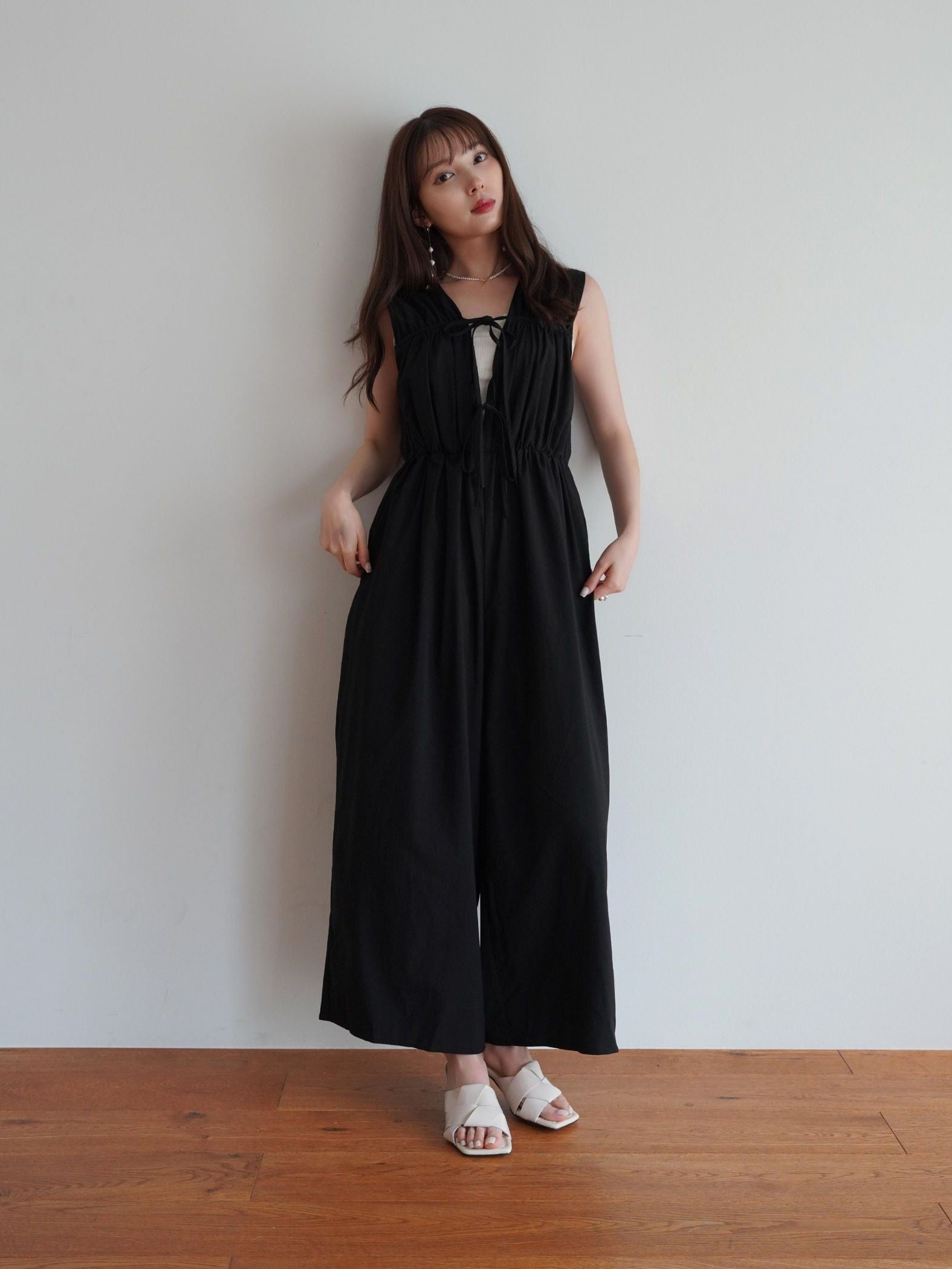 Ribbon Gather All-in-one≪洗濯機で洗える≫