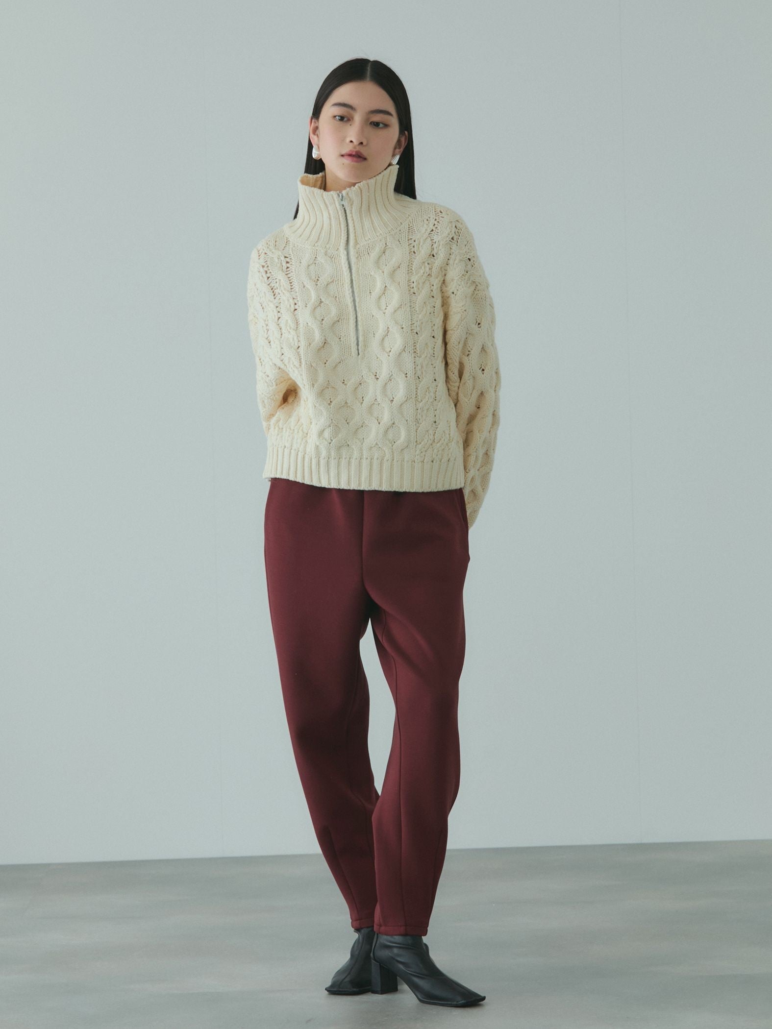 スポンディッシュバレルレッグパンツ≪手洗い可能≫