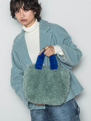 バイカラーエコファートートバッグ　S