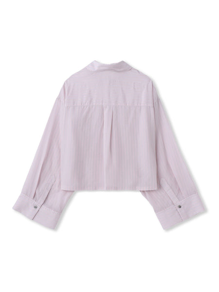 LYOCELL DOBBY STRIPEシャツ